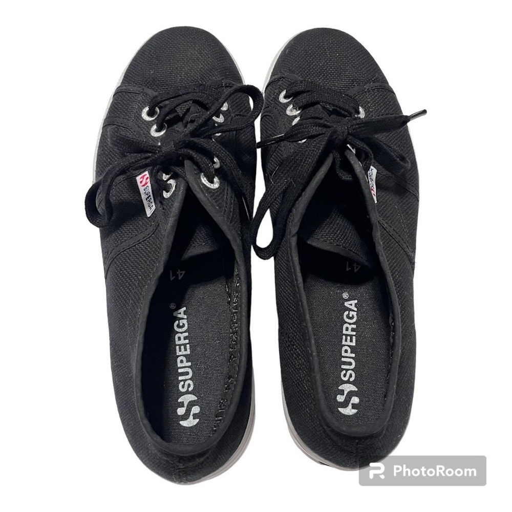 Superga | Women's Black 2790 Platform Sneakers | size 41 - Picture 5 of 8